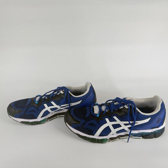 Asics Gel-Quantum 360 6 Men’s Size 11.5 Blue Black White Running Shoes 1201A062 - Picture 2 of 7